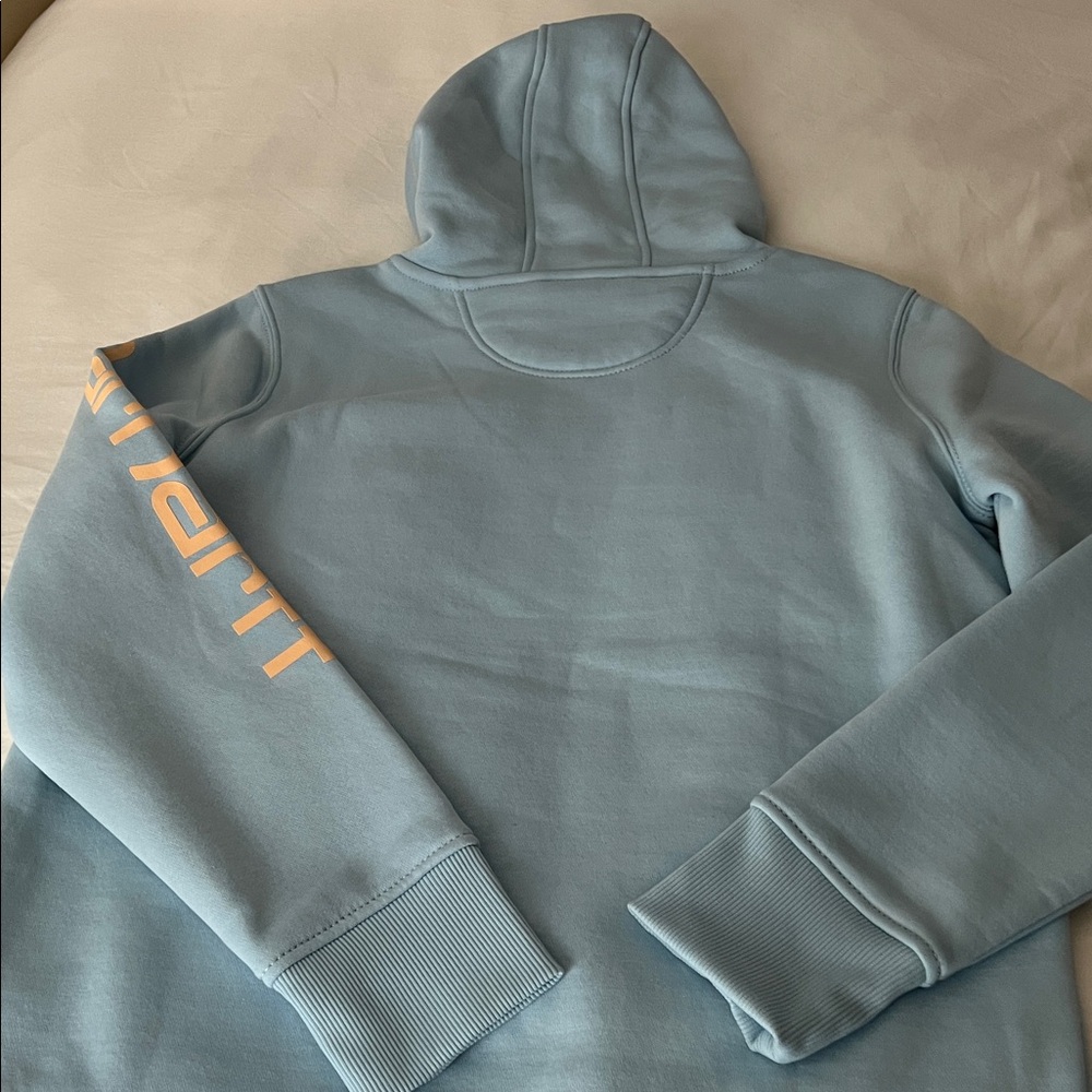 Carhartt TS0288-W Women's Relaxed Fit Midweight Logo Sleeve Graphic Sweatshirt - Picture 7 of 8